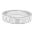 BVLGARI B-zero1 Double Logo Diamond Ring 18K White Gold Bvlgari#52 US#6