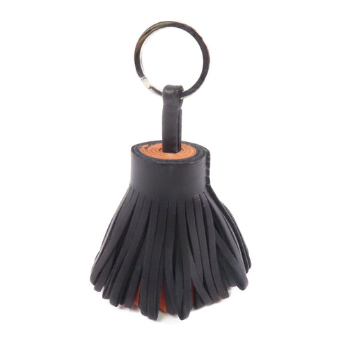 HERMES Carmen Charm Accessories Swift Leather Noir Potiron Black Brown