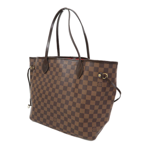 LOUIS VUITTON LV GHW Neverfull MM Handbag Tote Bag N51105 Damier Ebene Brown