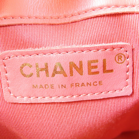 CHANEL Quilted CC GHW Bucket Chain Shoulder Bag AS1844 Calfskin Leather Pink