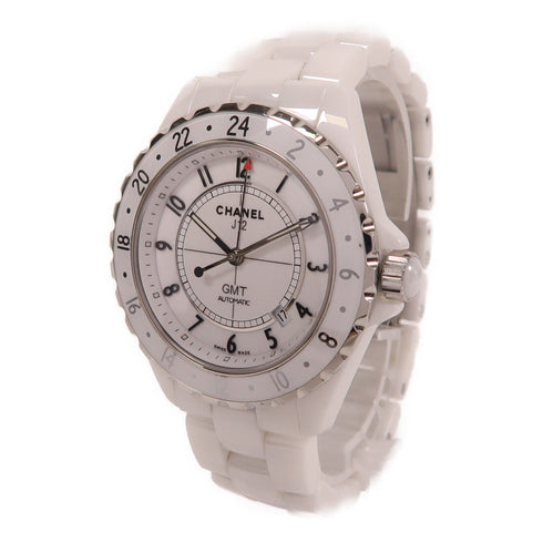 CHANEL CC J12 GMT Automatic Watch H2126 Ceramic White