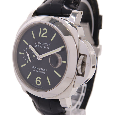 PANERAI Luminor Marina Automatic Watch PAM 00104 Stainless Steel Black