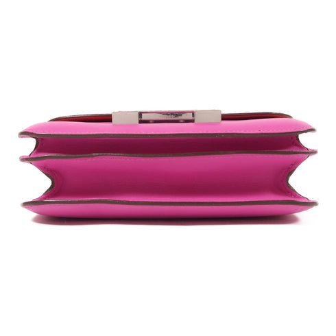 HERMES PHW Constance Mini Shoulder Bag Swift Leather Purple