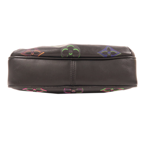 LOUIS VUITTON Comet Messenger PM Shoulder Bag M22495 Calfskin Black/Multicolor
