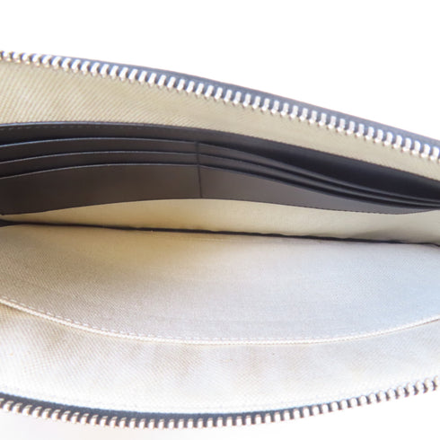 GUCCI GG SHW Handbag Clutch Bag 473904 PVC Coated Canvas Brown/Black