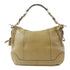 PRADA GHW Shoulder Handbag BR3575 Calfskin Leather Khaki