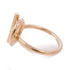 HERMES Echappee Ring 18K Pink Gold Diamond Hermes#52 US#6