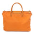 PRADA GHW 2 Way Shoulder Tote Bag Nylon/Calfskin Leather Orange