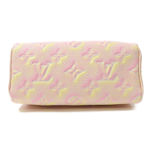 LOUIS VUITTON LV GHW Nano Speedy 2 Way Bag M81508 Monogram Empreinte Pink/Yellow