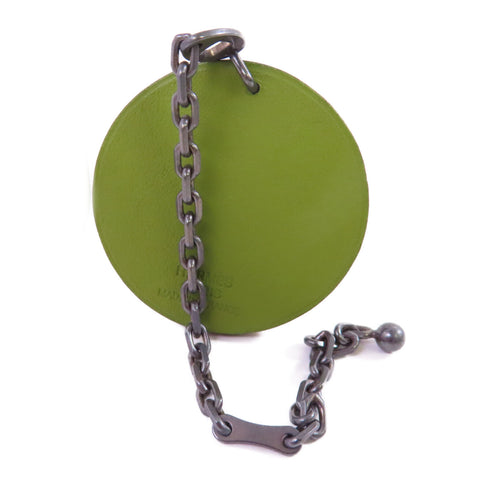 HERMES Charm Calfskin Leather Green Multi Color