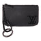 LOUIS VUITTON LV Pochette Cle Key Coin Case M81031 Aerogram Leather Black