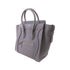 CELINE GHW 2 Way Shoulder Bag Calfskin Leather Grey