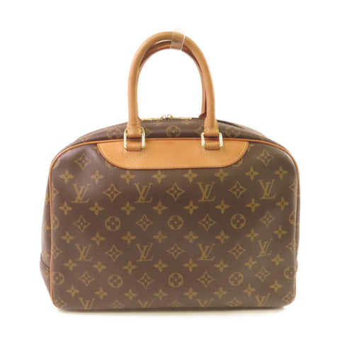 LOUIS VUITTON LV GHW Deauville Handbag M47270 Monogram Brown v1
