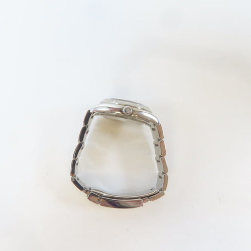 ROLEX Date Automatic Movement Watch 115210 18K White Gold Stainless Steel Black