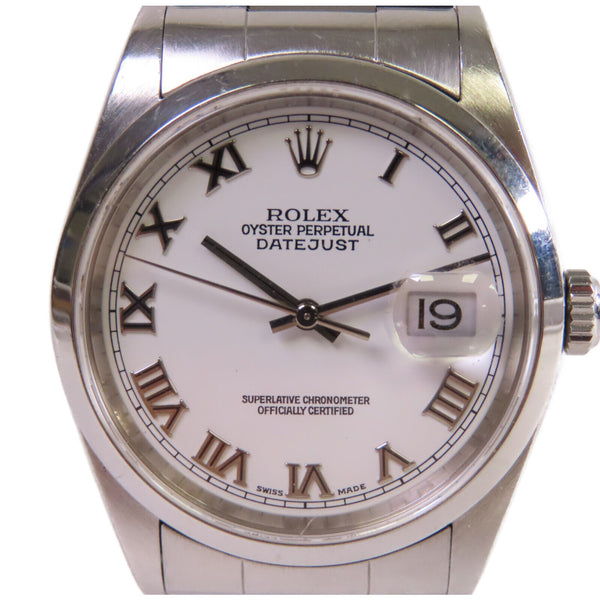 ROLEX Datejust Automatic Watch Stainless Steel 16200 White