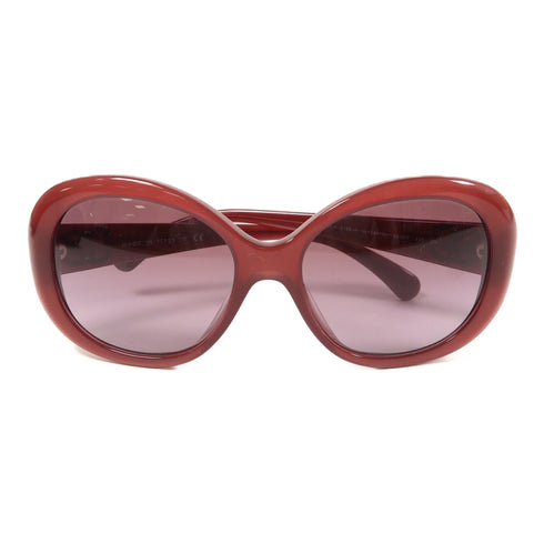CHANEL CC Sunglasses PVC Brown