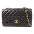 CHANEL CC GHW Chain Shoulder Bag Lambskin Leather Black v4