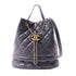 CHANEL CC GHW Bucket Bag 2 Way Shoulder Bag Handbag AS0895 Calfskin Leather Navy