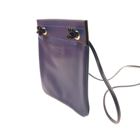 HERMES SHW Aline Mini Shoulder Bag Veau Swift Leather Stamp Y S4 Deep Blue