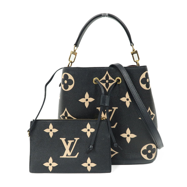 LOUIS VUITTON LV GHW NeoNoe MM 2 Way Bag Handbag M45497 Monogram Empreinte Black