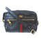 GUCCI GG GHW Ophidia Mini Shoulder Crossbody Bag 517350 Calfskin Leather Black