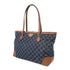 GUCCI GG Shoulder Tote Bag 631685 Denim/Leather Blue