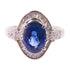 FINE JEWELRY 2.14ct Sapphire 0.47ctDiamond Ring US#6 PT900 Platinum