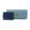PRADA GHW Long Wallet 1MH132 Calfskin Leather Light Blue