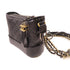 CHANEL CC Gabrielle Small Chain Shoulder Bag Calfskin Leather Black