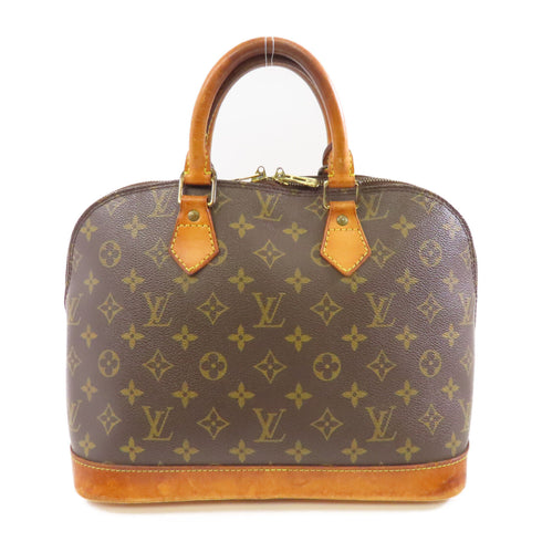 LOUIS VUITTON LV GHW Alma Handbag M51130 Monogram Brown v6
