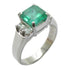 FINE JEWELRY 1.95ct Emerald 0.41ct Diamond Ring PT900 Platinum US#6
