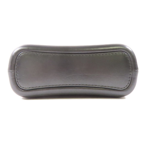 CHANEL CC Gabrielle 2 Way Chain Shoulder Crossbody Bag Calfskin Leather Gray