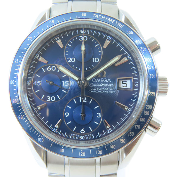 OMEGA Speedmaster Automatic Watch 3212.80 Stainless Steel Blue
