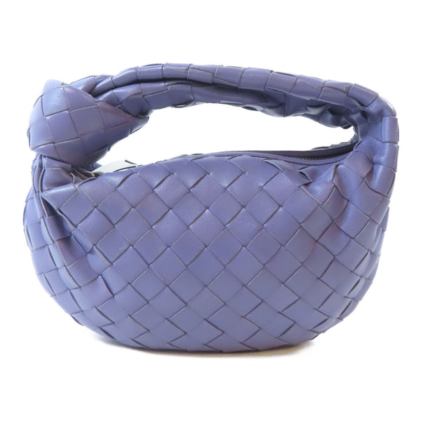 BOTTEGA VENETA BV SHW Mini Jodie Handbag Calfskin Leather Purple