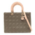 Christian Dior CD SHW Lady Dior Large 2 Way Bag Handbag Lambskin Pink/Grey