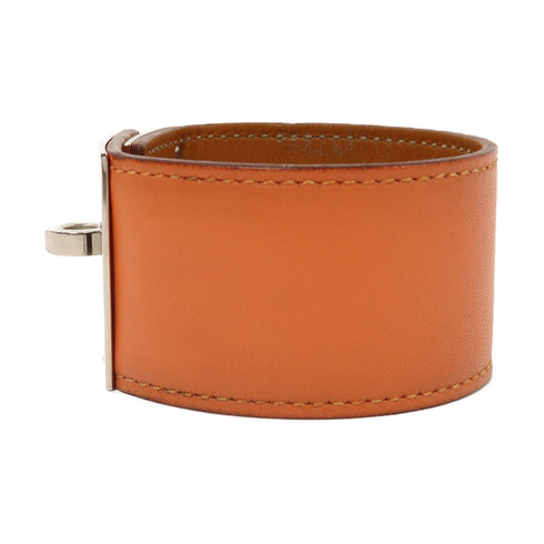 HERMES Kelly Dog Bracelet Swift Leather Orange
