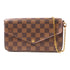 LOUIS VUITTON LV GHW Felice Pochette Chain Shoulder Bag N63032 Damier Brown