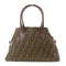 FENDI Shoulder Tote Bag Canvas Brown