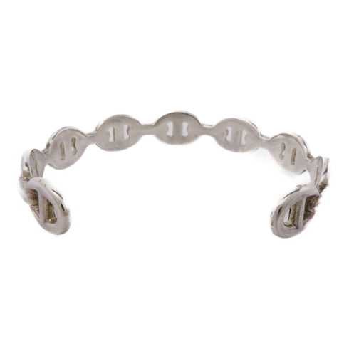 HERMES Chaine D'Ancre Enchainee Bangle Accessories 925 Sterling Silver