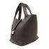 HERMES PHW Picotin MM Tote Bag Clemence Leather Noir/Black