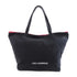 KARL LAGERFELD SHW Tote Shoulder Bag Canvas Black Red