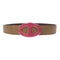 HERMES Belt Veau Swift Pink/Brown