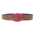 HERMES Belt Veau Swift Pink/Brown