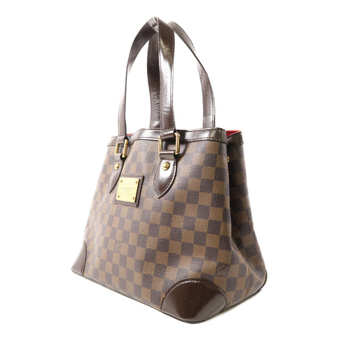 LOUIS VUITTON LV GHW Hampstead PM Tote Bag Handbag N51205 Damier Brown