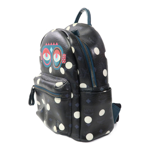 MCM SHW Backpack Rucksack Leather Black