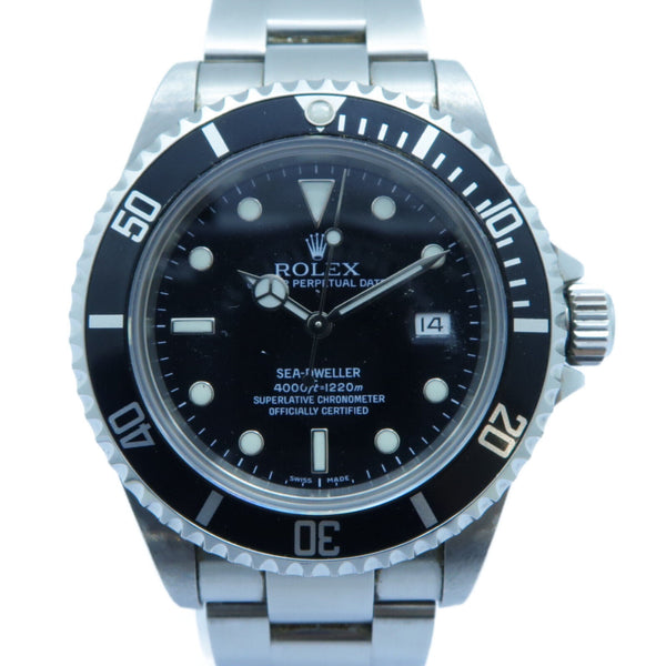 ROLEX Sea-Dweller Automatich Watch 16600 Stainless Steel Black
