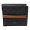 CELINE Wallet PVC Coated Canvas Brown