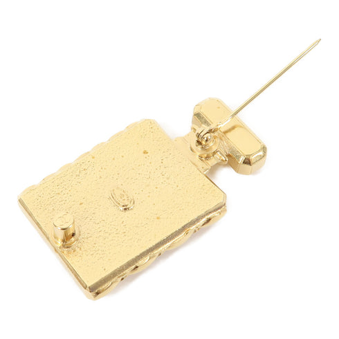 CHANEL CC Brooch Metal Gold v3