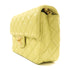 CHANEL CC GHW Chain Shoulder Bag Lambskin Leather Yelllow