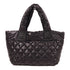 CHANEL CC SHW Coco Cocoon Hand Bag Nylon Black